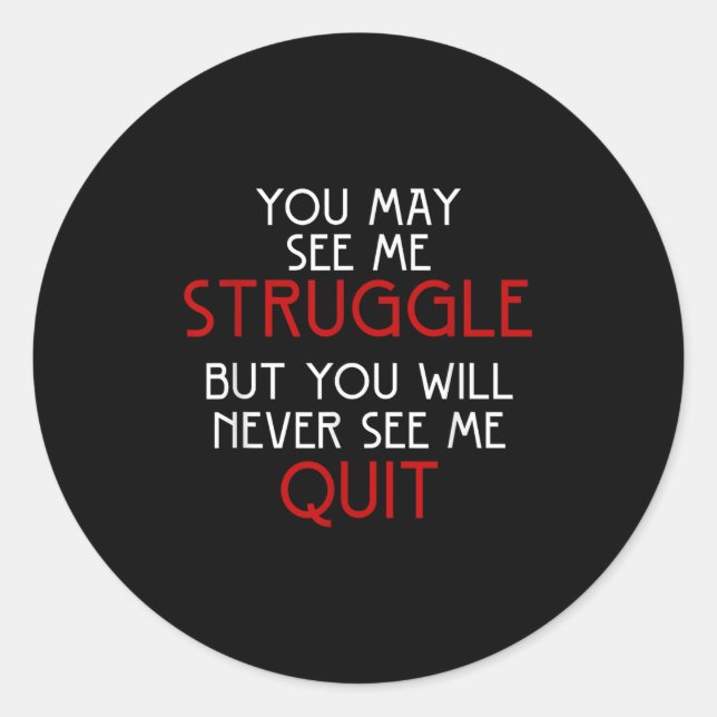 Adesivo Redondo Self Employed Lancer New Quote Gift Retro Design  (Frente)