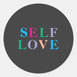Adesivo Redondo Self love 