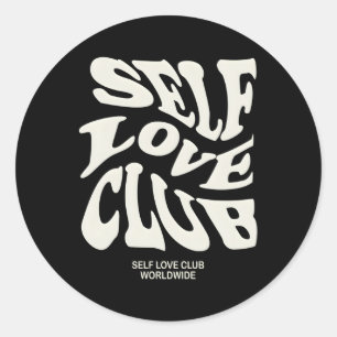 Adesivo Redondo Self Love Club