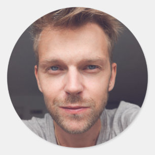 Adesivo Redondo Selfie Foto Upload   Sua festa de diversão