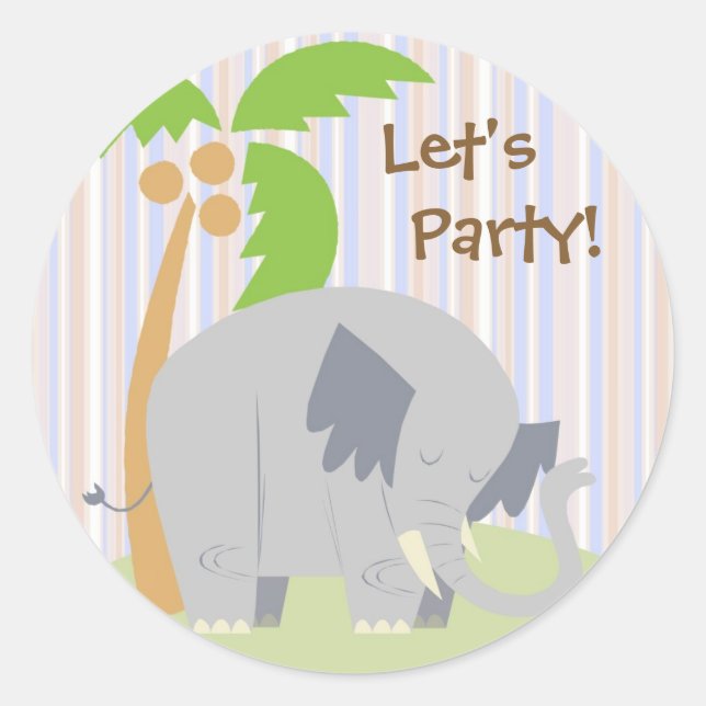 Adesivo Redondo Selgle Party Stickers (Frente)