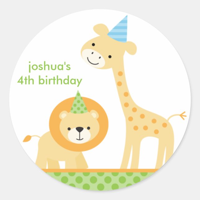 Adesivo Redondo Selgle Party Stickers (Frente)