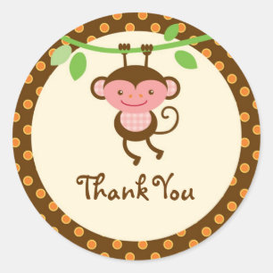 Adesivo Redondo Selgle Safari Favor Sticker