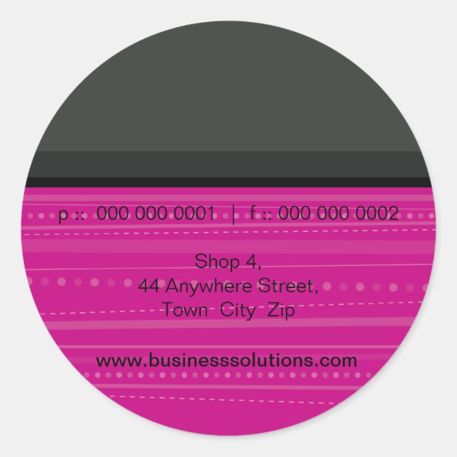 Adesivo Redondo SELHOR: linear 6 (Frente)