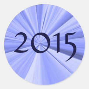 Adesivo Redondo Selo 2015 do envelope por Janz