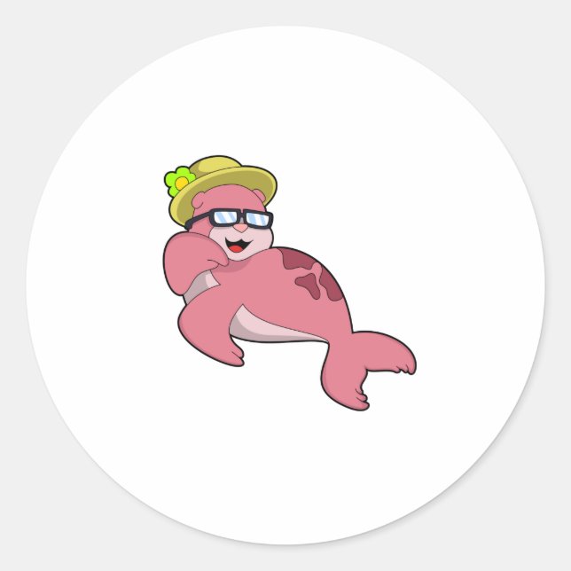 Adesivo Redondo Selo com óculos.PNG (Frente)