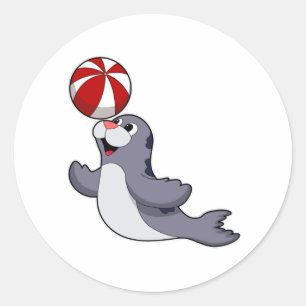 Adesivo Redondo Selo com polo de água