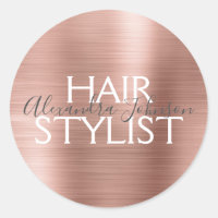 Selo Cor-de-rosa - Rosa Dourado - Cabelo Estilhado