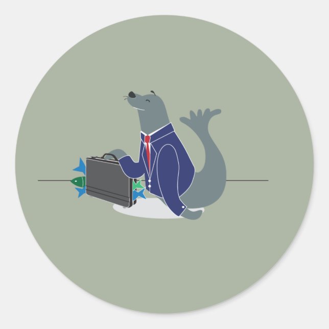 Adesivo Redondo Selo corporativo (Frente)