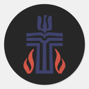 Adesivo Redondo Selo Cruzado da Igreja Presbiteriana