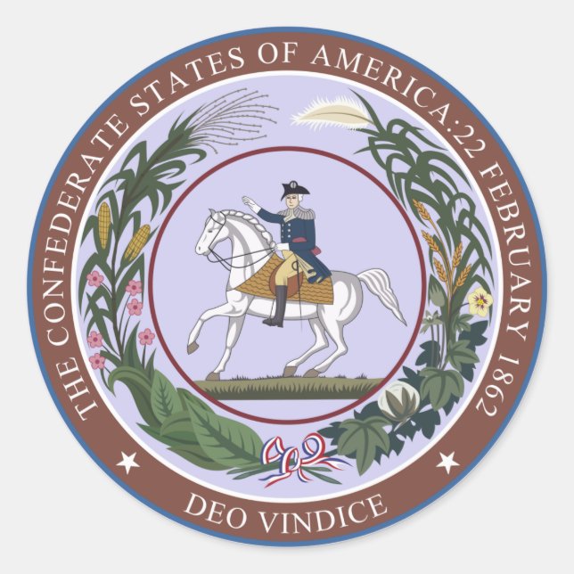 Adesivo Redondo Selo da Confederação (Frente)