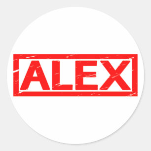 Adesivo Redondo Selo de Alex