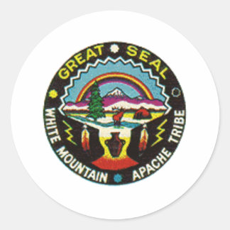 Adesivo Redondo selo de apache do sealap