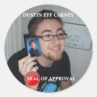 Adesivo Redondo Selo de aprovação