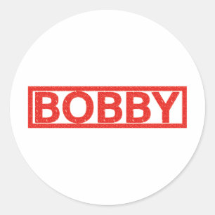 Adesivo Redondo Selo de Bobby