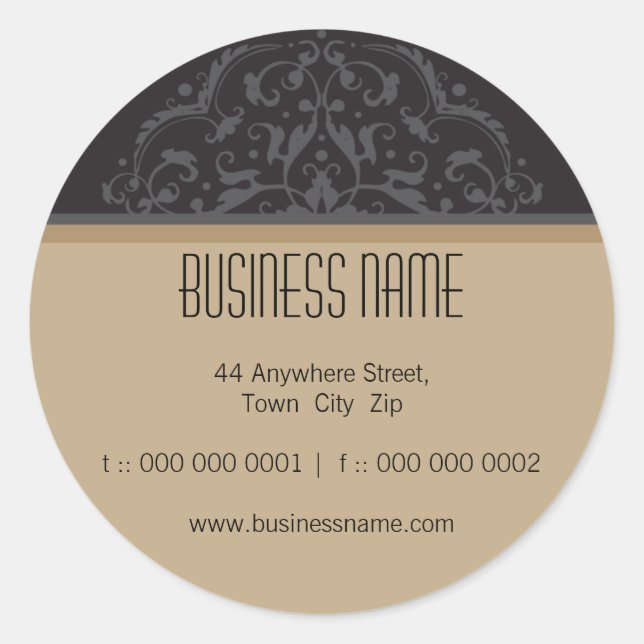 Adesivo Redondo Selo de borracha: mandala 1 (Frente)