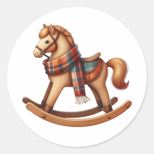 Adesivo Redondo Selo de Chá de fraldas Sticker Woodland (Frente)