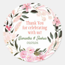 Selo de convite para casamento elegante