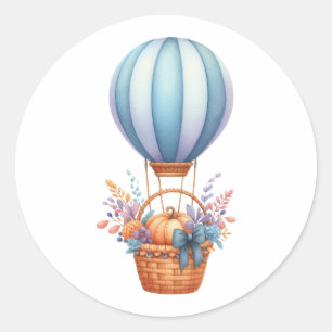Adesivo Redondo Selo de Convite para Chá de fraldas Sticker-Rustic