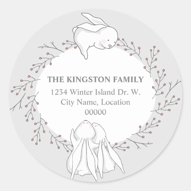 Adesivo Redondo Selo de Devolução de Animais da Floresta (Frente)