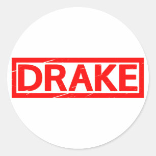 Adesivo Redondo Selo de Drake