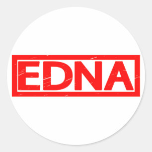 Adesivo Redondo Selo de Edna