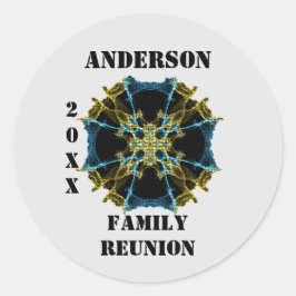 Adesivo Redondo Selo de Envelope Celestial Unique Family Runion