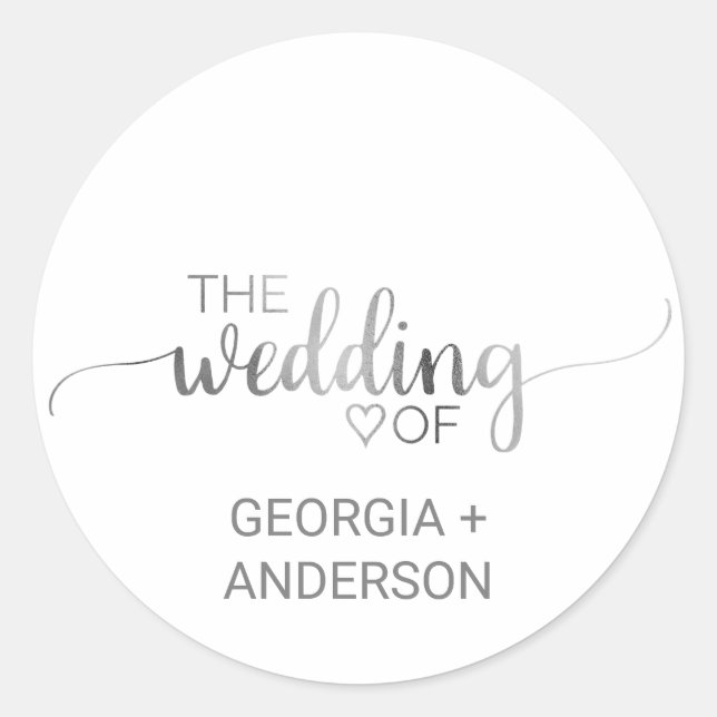 Adesivo Redondo Selo de Envelope de Caligrafia Simples (Frente)