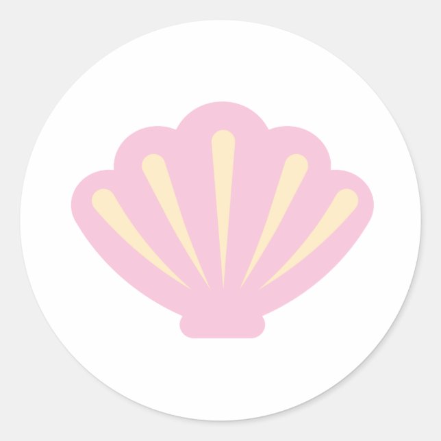 Adesivo Redondo Selo de Envelope de Cana Rosa (Frente)