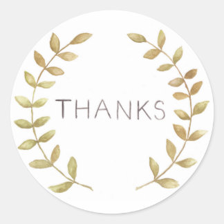 Adesivo Redondo Selo de Envelope de obrigados