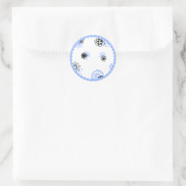 Adesivo Redondo Selo de Envelope do chá de fraldas