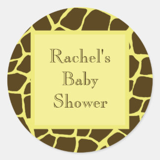 Adesivo Redondo Selo de Envelope do chá de fraldas