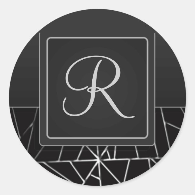 Adesivo Redondo Selo de Envelope Inicial com Guias (Frente)