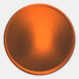 Adesivo Redondo Selo de Envelope Laranja