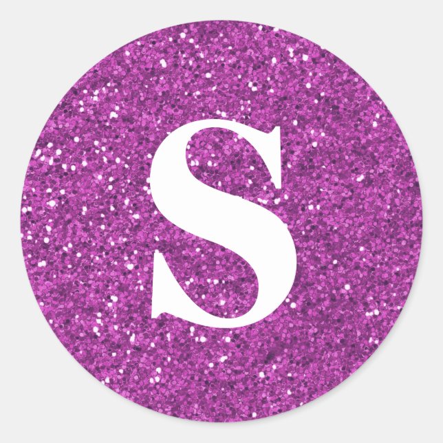 Adesivo Redondo Selo de Envelope Monograma Dourado com brilho Eleg (Frente)