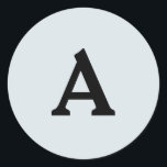 Adesivo Redondo Selo de Envelope Monograma Personalizado<br><div class="desc">Isto são monogramas lindamente impressos personalizados que podem ser personalizados para o seu dia especial. Isso é melhor para convites para casamento,  cartões RSVP e outros produtos que combinam com este design.</div>