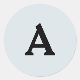 Adesivo Redondo Selo de Envelope Monograma Personalizado