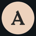 Adesivo Redondo Selo de Envelope Monograma Personalizado<br><div class="desc">Isto são monogramas lindamente impressos personalizados que podem ser personalizados para o seu dia especial. Isso é melhor para convites para casamento,  cartões RSVP e outros produtos que combinam com este design.</div>