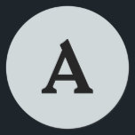 Adesivo Redondo Selo de Envelope Monograma Personalizado<br><div class="desc">Isto são monogramas lindamente impressos personalizados que podem ser personalizados para o seu dia especial. Isso é melhor para convites para casamento,  cartões RSVP e outros produtos que combinam com este design.</div>