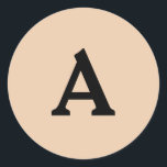 Adesivo Redondo Selo de Envelope Monograma Personalizado<br><div class="desc">Isto são monogramas lindamente impressos personalizados que podem ser personalizados para o seu dia especial. Isso é melhor para convites para casamento,  cartões RSVP e outros produtos que combinam com este design.</div>