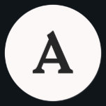 Adesivo Redondo Selo de Envelope Monograma Personalizado<br><div class="desc">Isto são monogramas lindamente impressos personalizados que podem ser personalizados para o seu dia especial. Isso é melhor para convites para casamento,  cartões RSVP e outros produtos que combinam com este design.</div>