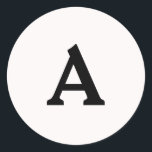 Adesivo Redondo Selo de Envelope Monograma Personalizado<br><div class="desc">Isto são monogramas lindamente impressos personalizados que podem ser personalizados para o seu dia especial. Isso é melhor para convites para casamento,  cartões RSVP e outros produtos que combinam com este design.</div>