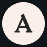 Adesivo Redondo Selo de Envelope Monograma Personalizado<br><div class="desc">Isto são monogramas lindamente impressos personalizados que podem ser personalizados para o seu dia especial. Isso é melhor para convites para casamento,  cartões RSVP e outros produtos que combinam com este design.</div>