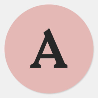 Adesivo Redondo Selo de Envelope Monograma Personalizado