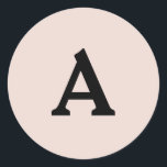 Adesivo Redondo Selo de Envelope Monograma Personalizado<br><div class="desc">Isto são monogramas lindamente impressos personalizados que podem ser personalizados para o seu dia especial. Isso é melhor para convites para casamento,  cartões RSVP e outros produtos que combinam com este design.</div>