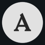 Adesivo Redondo Selo de Envelope Monograma Personalizado<br><div class="desc">Isto são monogramas lindamente impressos personalizados que podem ser personalizados para o seu dia especial. Isso é melhor para convites para casamento,  cartões RSVP e outros produtos que combinam com este design.</div>