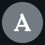 Adesivo Redondo Selo de Envelope Monograma Personalizado<br><div class="desc">Isto são monogramas lindamente impressos personalizados que podem ser personalizados para o seu dia especial. Isso é melhor para convites para casamento,  cartões RSVP e outros produtos que combinam com este design.</div>