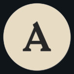 Adesivo Redondo Selo de Envelope Monograma Personalizado<br><div class="desc">Isto são monogramas lindamente impressos personalizados que podem ser personalizados para o seu dia especial. Isso é melhor para convites para casamento,  cartões RSVP e outros produtos que combinam com este design.</div>