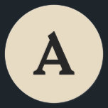 Adesivo Redondo Selo de Envelope Monograma Personalizado<br><div class="desc">Isto são monogramas lindamente impressos personalizados que podem ser personalizados para o seu dia especial. Isso é melhor para convites para casamento,  cartões RSVP e outros produtos que combinam com este design.</div>