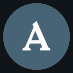 Adesivo Redondo Selo de Envelope Monograma Personalizado<br><div class="desc">Isto são monogramas lindamente impressos personalizados que podem ser personalizados para o seu dia especial. Isso é melhor para convites para casamento,  cartões RSVP e outros produtos que combinam com este design.</div>